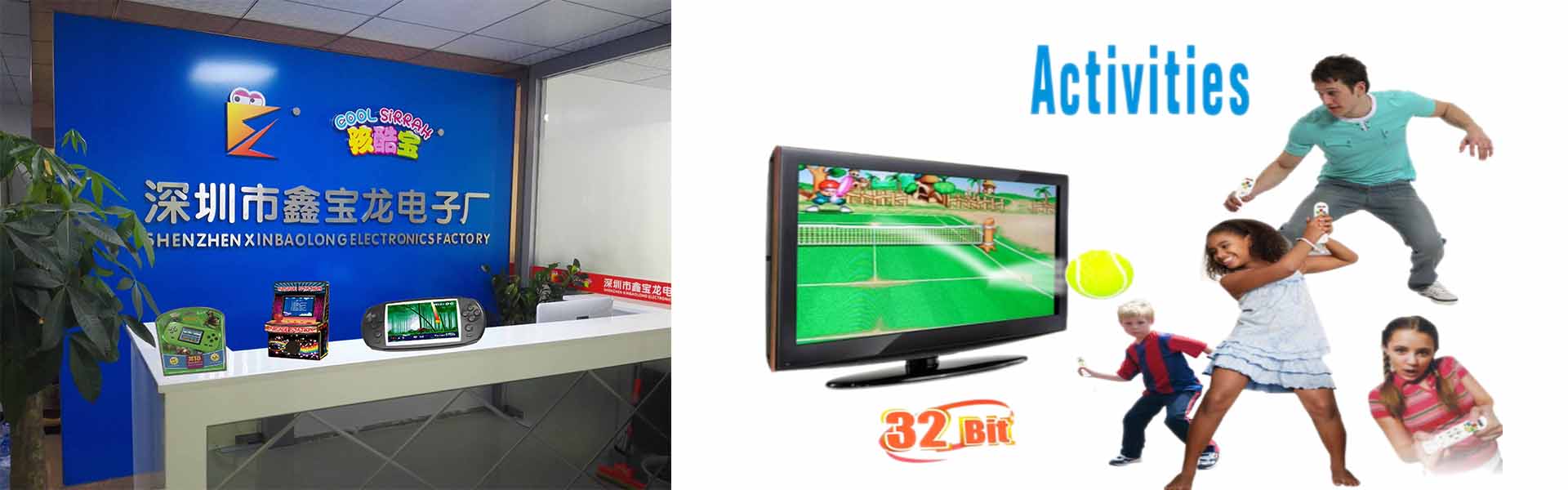 hordozható játékkonzol, retro játék, vezeték nélküli sportjáték,ShenZhen QunWeiDa Electronics Co,.Ltd